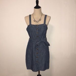Denim tank top dress